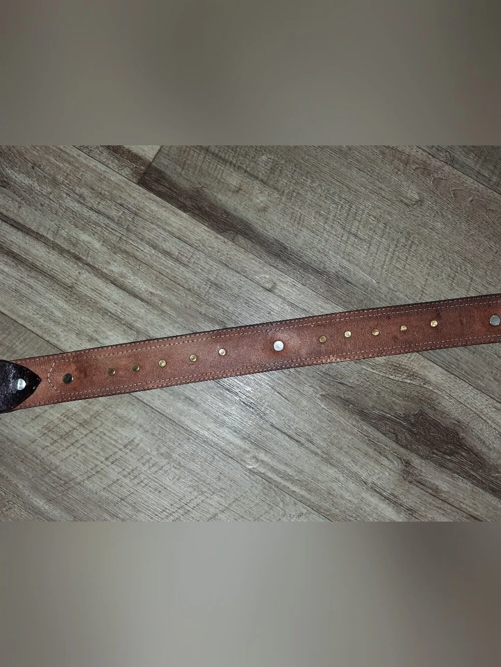 Mens Western Hair on Hide Belt with Brown Leather Accents Size 35 36 37 38 39 41